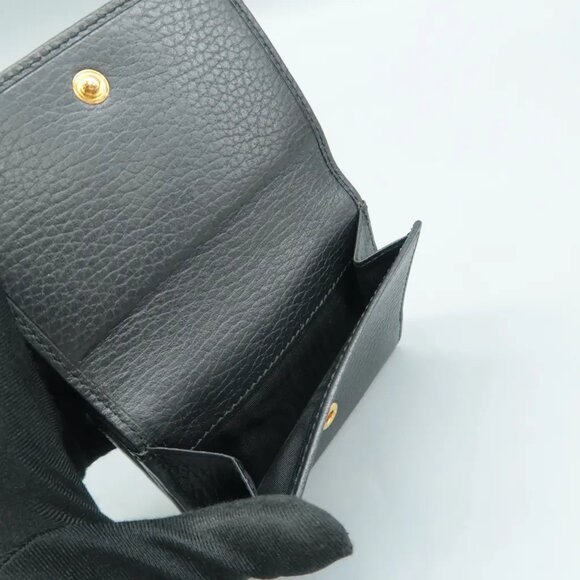 100% Authentic GUCCI Black Leather Wallet - Picture 7 of 12